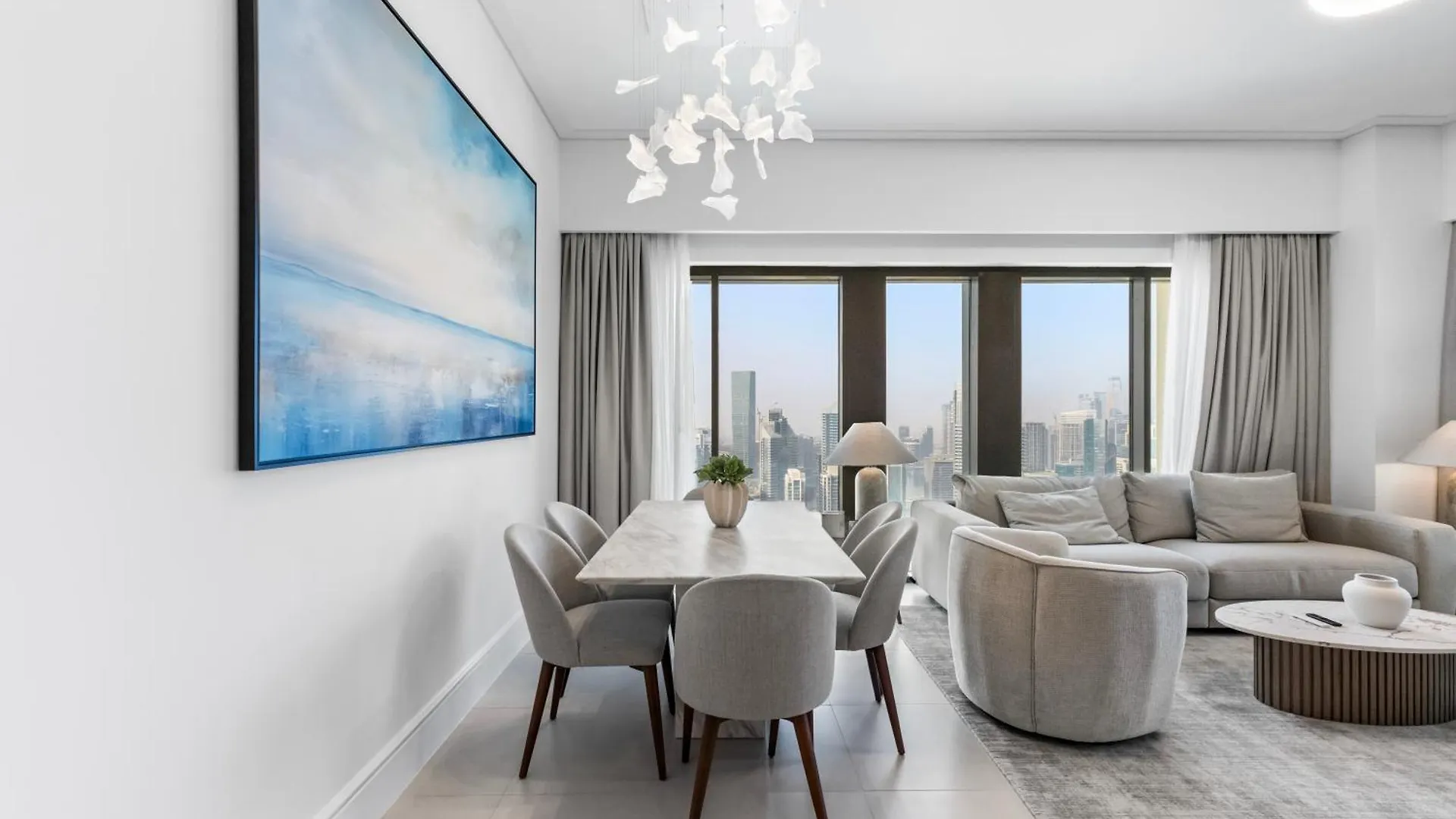 두바이 Full Fountain And Burj View - 3Br Burj Royale 아파트